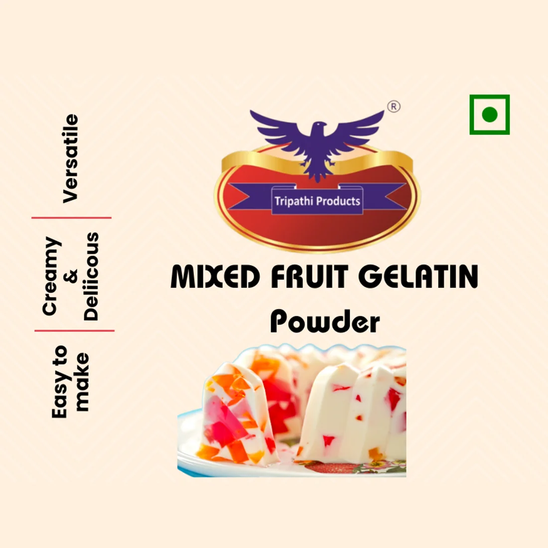 Mixed Fruit flavoured Gelatin Powder