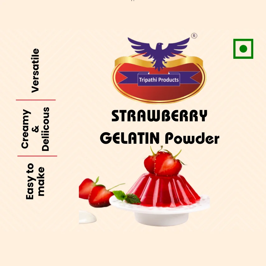 Strawberry flavoured Gelatin Powder